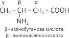 β - амінобутанова кислота