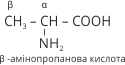 β -амінопропанова кислота