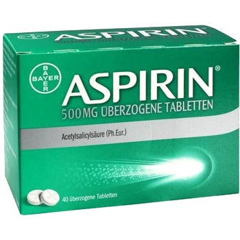 Ацетилсаліцилова кислота також відома під торговою маркою «Аспірин», запатентованою німецькою фірмою «Bayer»